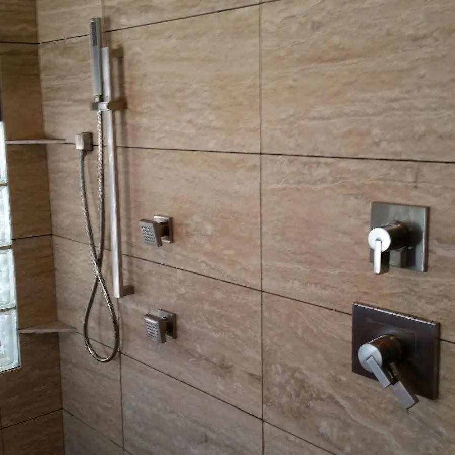Shower fixture installation for Water Heater Replacement in Newport News